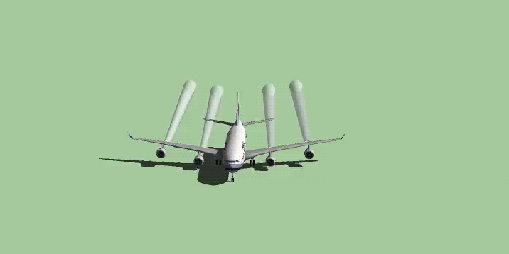A340-With-contrails-perspective-rotate
