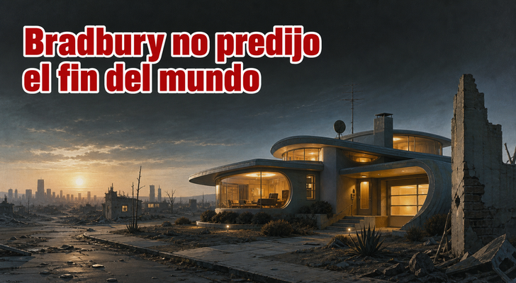Casa automatizada en ruinas inspirada en el relato de Ray Bradbury